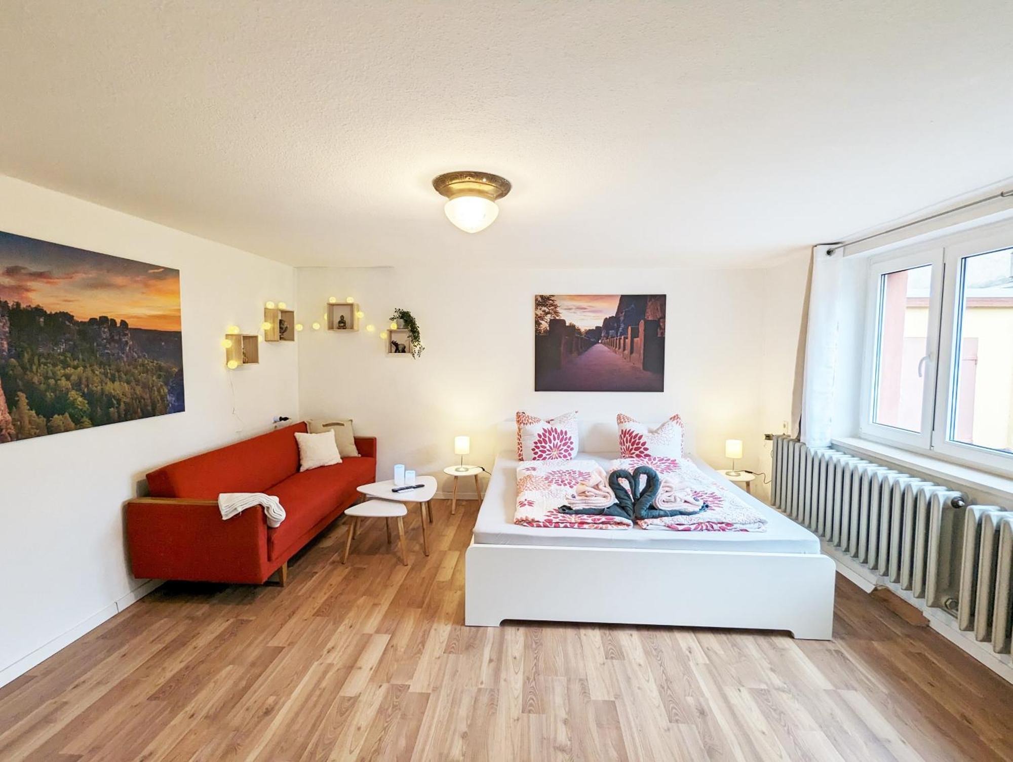 L1 - Urlaubsmagie - Wohnung Fuer 3P Am Wanderweg Sebnitz Exterior photo